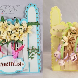 Übertopf Tub Card TF0250, SVG,MTC,SCAL,Cricut, Cameo, Silhouette