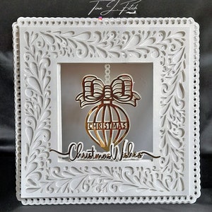 Christmas Hanging Bauble Card TF0559, File di taglio SVG, Silhouette Cameo, ScanNCut, Cricut