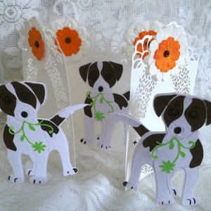 Modèle de carte Jack Russel, SVG, MTC, SCAL, camouflage, Cricut, ScanNCUT