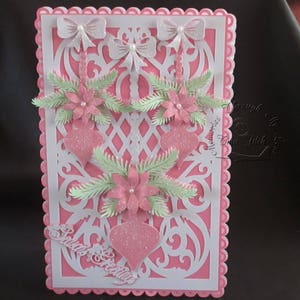 Drop Bauble Card TF0153, SVG,MTC,CAMEO,Scal,ScanNCUT,Cricut