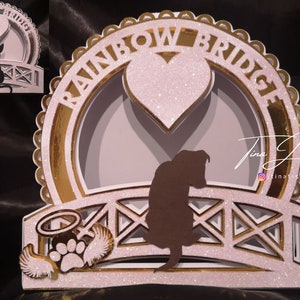 Carte Rainbow Bridge TF0274, SVG, MTC, Scal, Silhouette, Cameo, ScanNCut