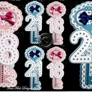 18th & 21st Key Card Template , Cutting Files SVG, Silhouette Cameo, ScanNCut, Cricut.