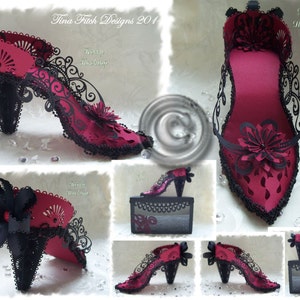 High Heel Shoe 1, Template. Cutting files SVG. Silhouette Cameo,ScanNCut.