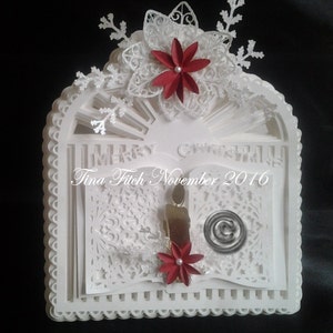 Bougie de Noël Poinsettia Book Card, Tous les formats