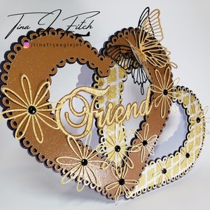 Heart Friend Card TF0233, SVG ,Mtc,Scal,Cameo,Silhouette,Cricut,ScanNCut