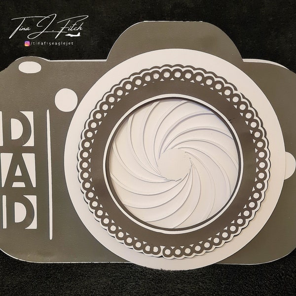 Dad Camera Card TF0695, Cutting Files SVG, Silhouette Cameo, ScanNCut, Cricut