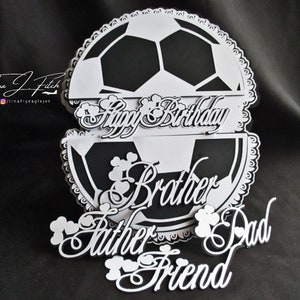 Fichiers de découpe de carte de football divisé, SVG, MTC, SCAL, camée Silhouette, Cricut, ScanNCut
