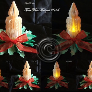 3D Tealight Candle Cutting File Template