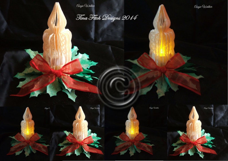 3D Tealight Candle Cutting File Template image 1