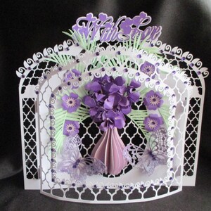 Iris Bowed Front Card Cutting File