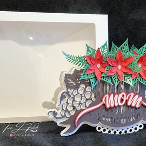 Mom Card & Box TF0630, Cutting Files SVG, Silhouette Cameo, ScanNCut, Cricut