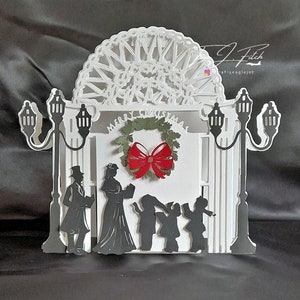Weihnachten Tür Sternsinger TF0562, Schneidedatei SVG, Silhouette Cameo, ScanNCut, Cricut