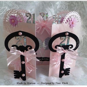 21st Key Gatefold Template, SVG. Mtc. JAKOBSMUSCHEL. Cricut,Silhouette,ScannCut