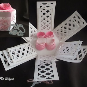 Baby Exploding Box TF0117, SVG,MTC,SCAL,Silhouette Cameo, Cricut, ScanNCut