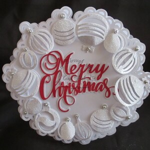Bauble Round Card TF0168,Silhouette,Cameo,Robo,KNK,Scal,MTC,Cricut,Curio