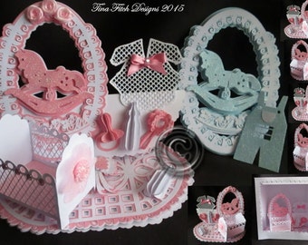 3D Baby Easel & Box, Cutting File, DXF.SVG,MTC,Scal,ScanNCut,Cricut,Cameo