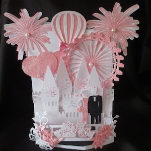 Cartão de cena de casamento TF0202, SVG,Scal,Cricut,Cameo,ScanNCut