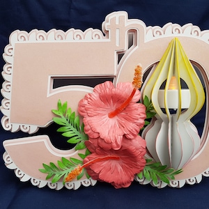50e anniversaire,Carte de luminaire anniversaire TF0209,SVG,MTC,Scal,Cameo,Cricut,ScanNCy=ut