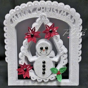 Snowy Card Template TF0336, SVG,Mtc,Scal,Cricut,Cameo,ScanNCut