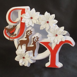 Joy Floral Card, SVG,MTC,Scal,Cameo,ScanNCut,Cricut