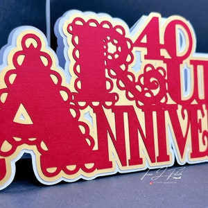 Archivos de corte de tarjeta de rubí festoneado SVG, Silhouette Cameo, ScanNCut, Cricut