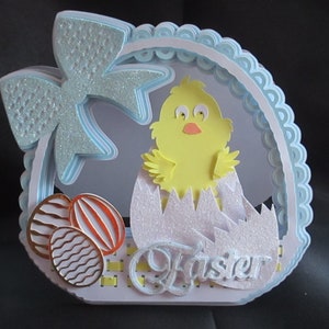 Carte de panier de Pâques, modèles de fichiers de coupe, SVG, MTC, SCAL, Silhouette, Cricut, ScanNCut