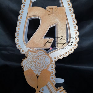21er Glas Karte TF0266, Schneidedateien SVG, Silhouette Cameo, ScanNCut, Cricut