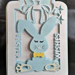 Ostern Wunschkarte TF0441, Schneidedateien, Silhouette Cameo, SVG, Cricut, ScanNCut