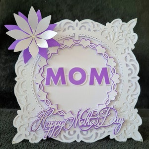 Mom Card TF0646, Taglio di file SVG, Silhouette Cameo, ScanNCut, Cricut