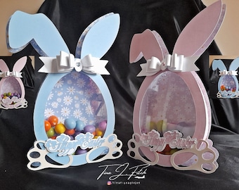 Rabbit Mini Egg Holder TF0437, Cutting Files SVG, Silhouette Cameo, ScanNCut, Cricut