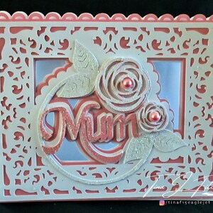 Mum Layered Card TF0307,SVG, SCAL,ScanNCut, Cricut, Silhouette