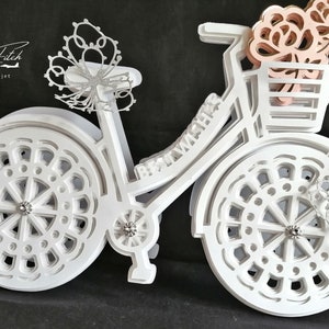 Tarjeta de bicicleta Best Wishes TF0349, SVG,MTC,SCAL,Cricut,Silhouette Cameo,ScanNCut