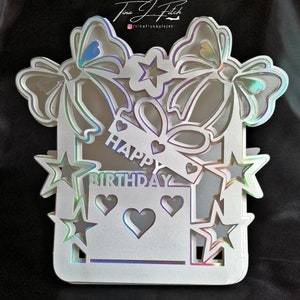 Geschenkkarte Vorlage TF0403, Schneidedatei SVG, Cricut, Silhouette Cameo, ScanNCut
