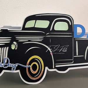 Vatertags-Altauto-Kartenvorlage TF0771, Schneidedateien SVG, Silhouette Cameo, ScanNCut, Cricut