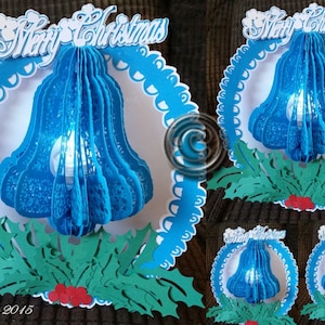 Tea Light Bell Card Cutting File, DXF,SVG,mtc,ScanNCut,Cricut