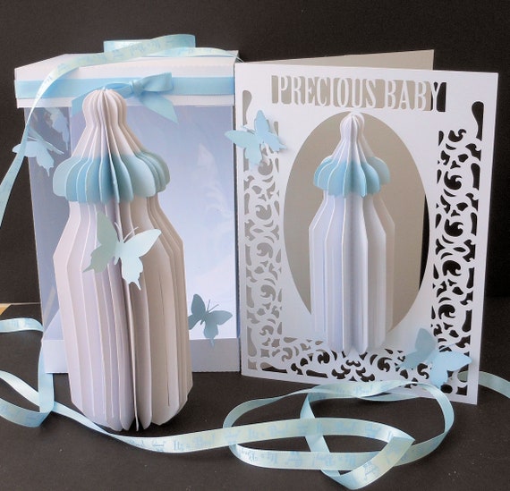 Download 3d Bottle And Card Template Svg Mtc Scal Cricut Cameo Etsy