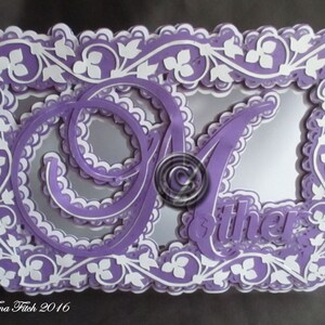 Mum Overlay Card Cutting File, DXF.Silhouette Cameo,CraftROBO,SVG,mtc,Scal,ScanNCut,Cricut