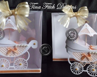 3d Pram,Parasole & Box,  Template SVG, MTC,Cricut, Cameo ,ScanNCut,Scal,