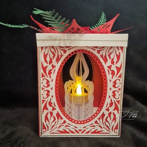 Luminaire Candle & Box TF0607, Cutting Files SVG, Silhouette Cameo, ScanNCut, Cricut
