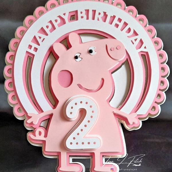 Pig Age Card 1 to 10 TF0531, Cutting Files SVG, Silhouette Cameo, ScanNCut, Cricut