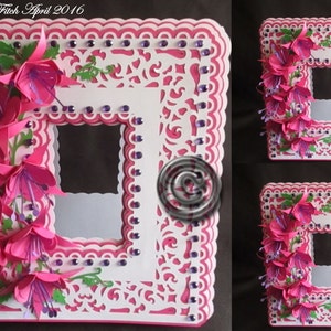 Fuchsia Aperture Card Cutting File,DXF,SVG,MTC,Scal,ScanNCut,Cricut,Silhouette,Cameo,CraftROBO,Ecraft