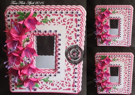 Fuchsia Aperture Card Cutting Etsy