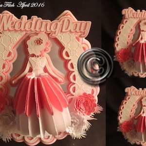 Bride Horseshoe Card Cutting File, Dxf,Silhouette,SVG,MTC,ScanNCut,Scal,Cricut,Design space