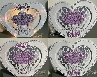 Mum, Mom, Mother's Day Pot card TF0753, Cutting Files SVG, Silhouette Cameo, ScanNCut, Cricut