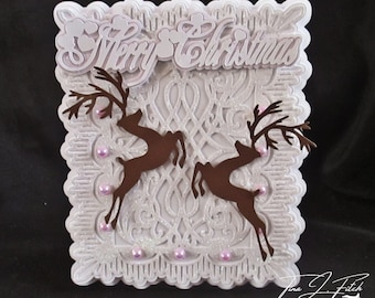 Joyeux Noël carte TF0133, fichiers de coupe, SVG, Cricut, Silhouette Cameo, ScanNCUT