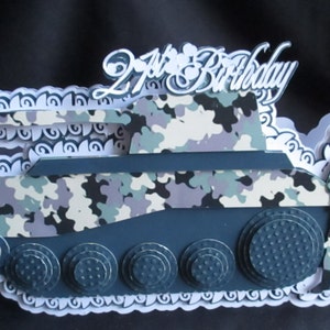 Militaire tank- en soldaatkaart
