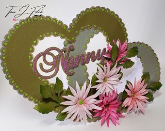Heart Nanny Card TF0231, SVG,Mtc,Scal,Cricut,ScanNCut,Cameo,Silhouette