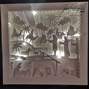 Nativity Luminaire Card, TF0273, SVG,TMC,Cricut,Cameo,ScanNCut