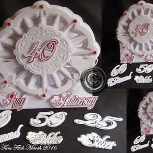 Archivo de corte de tarjeta de ráfaga de aniversarios especiales, DXF,SVG,MTC,Scal,ScanNCut,Cricut,Silhouette,Cameo,CraftROBO,Ecraft