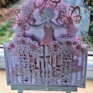 Carte de porte féerique papillon TF0363, Fichiers de coupe, SVG,CRICUT,Silhouette,ScanNCut,SCAL,Cameo,Curio